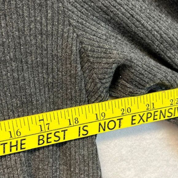 J. CREW Women’s Gray Mock Neck Ribbed Pullover Sweater XL Long Sleeve Soft NWT - Picture 7 of 14